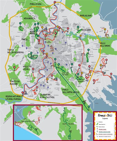 Rome Bike Map