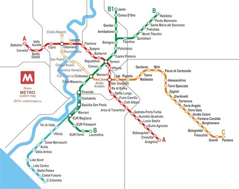 Rome Metro Map