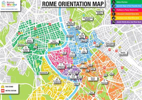 Rome Tourist Map