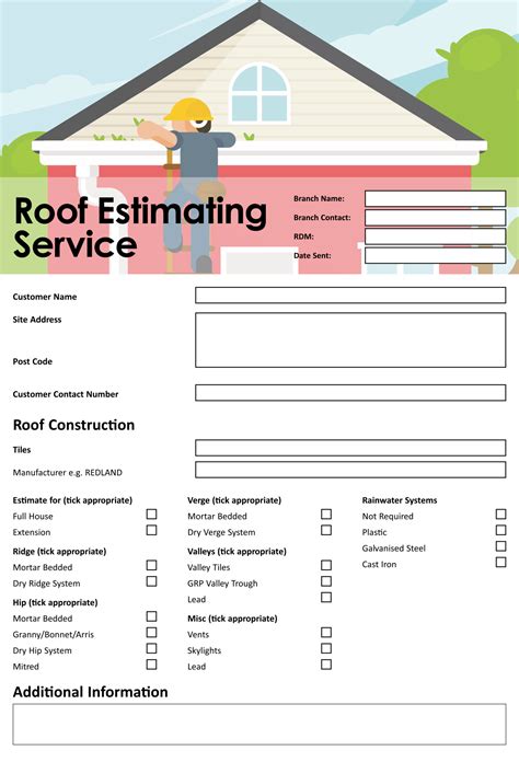 Roofing Contractor Estimate Template Example 10