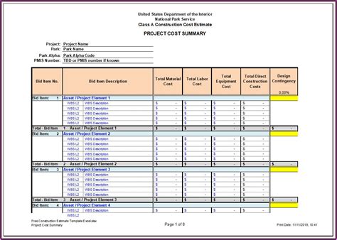 Roofing Contractor Estimate Template Example 2