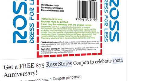 Ross Coupons