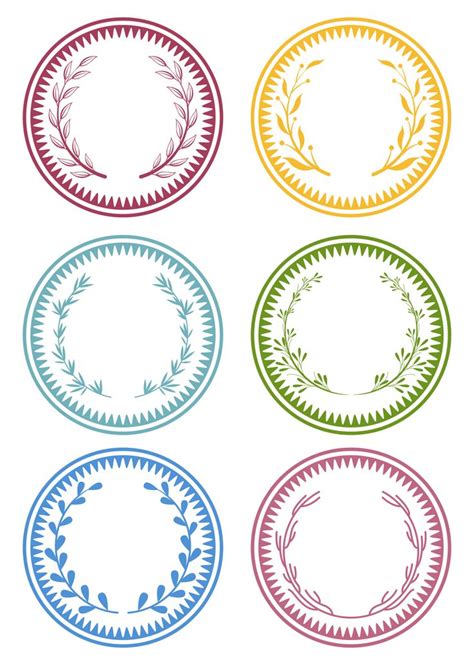 Round Label Templates Design