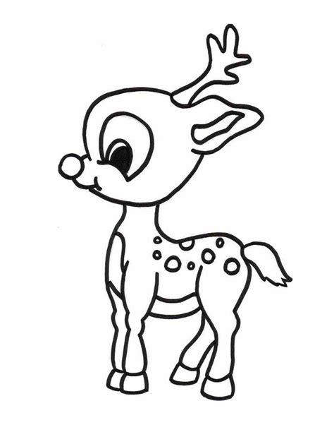 Rudolph Printable Coloring Pages Free