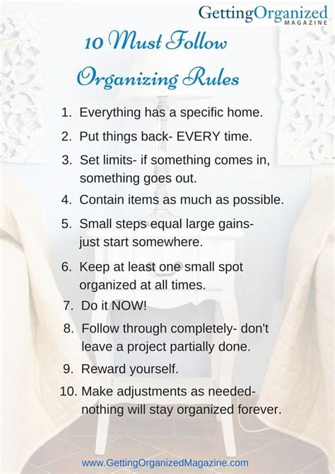 Description of Rules for Organization