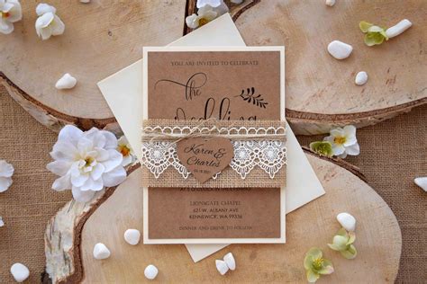 Rustic Wedding Invitation