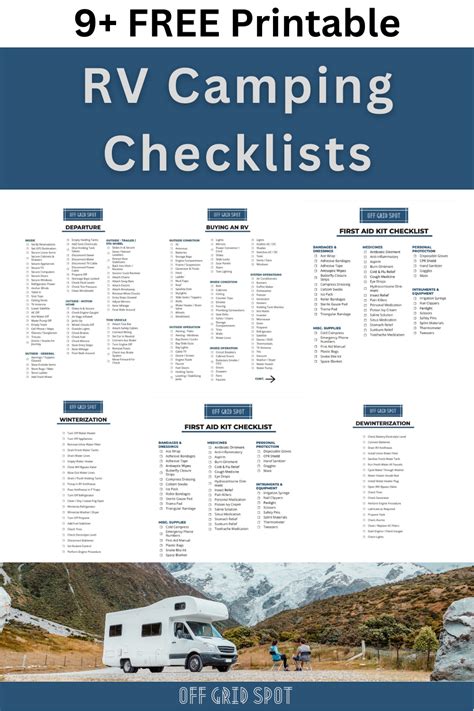 Rv Checklist Benefits