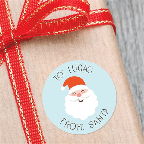 Santa Label Design 1