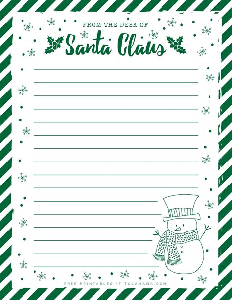 Santa Letter Stationery