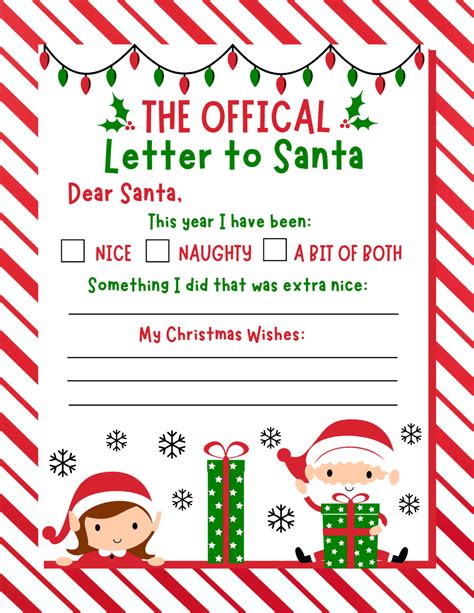 Santa Letter Template