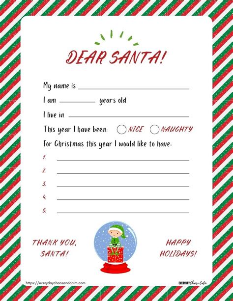 Santa Letter Template Inspirations