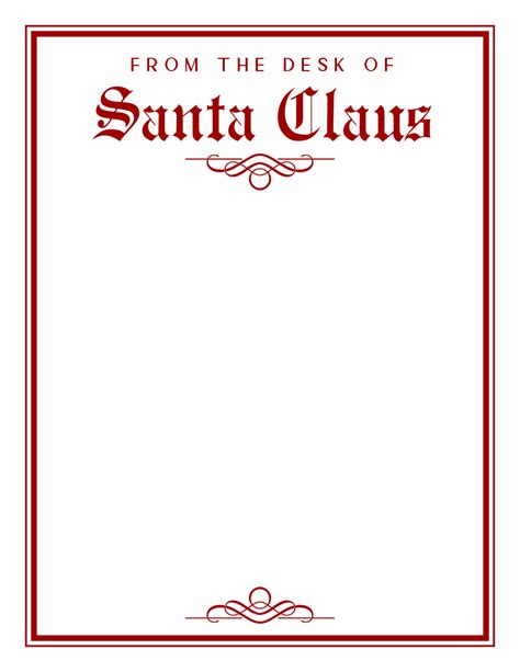 Santa Letterhead Template 3