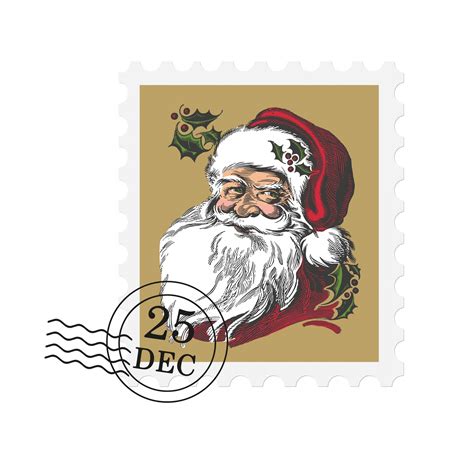 Santa Postage Stamp Image 2