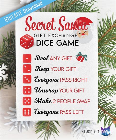 Secret Santa Game Rules