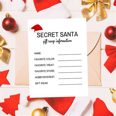 Secret Santa Template Design