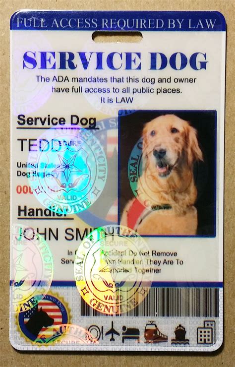 Service Animal Card Tips