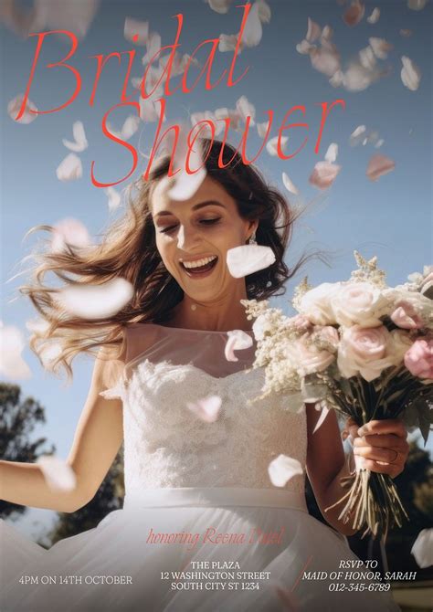 Sharing your bridal shower poster