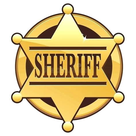 Sheriff Badge Template Example 1