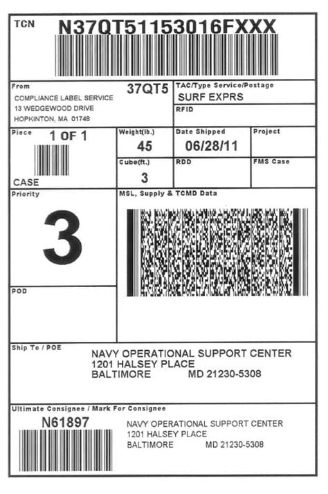 Shipping Label Design Templates