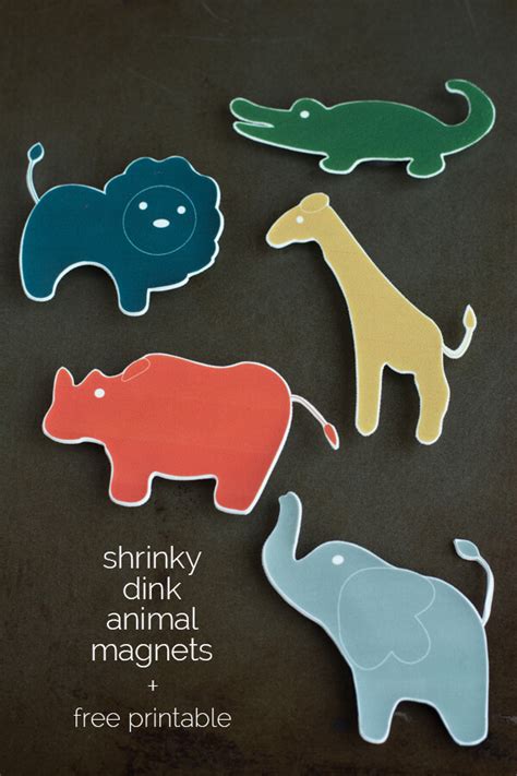 Description of Shrinky Dinks Animals