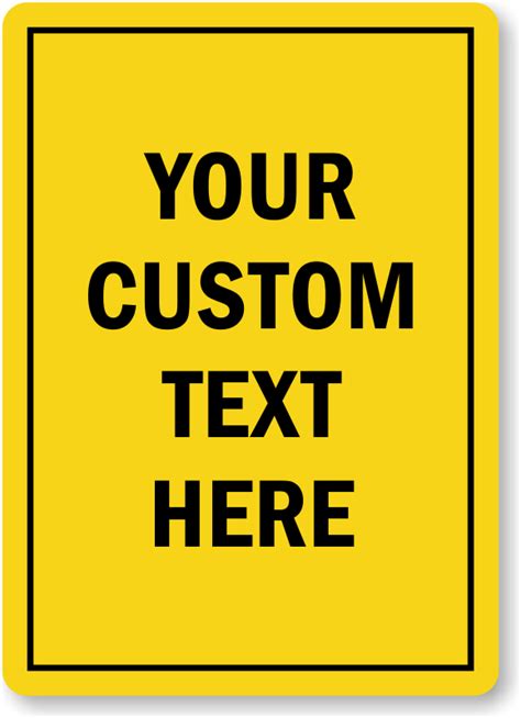 Sign Making Templates For Custom Signs