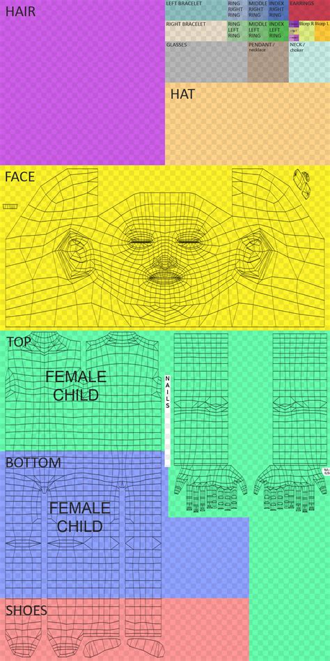 Sims 4 UV Template 1