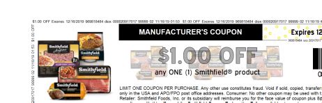 Smithfield Coupons Printable Benefits