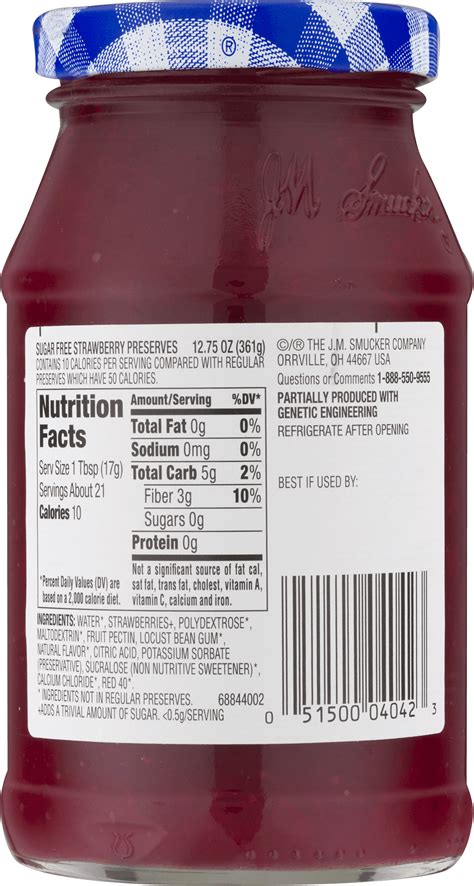 Smuckers Label Uses