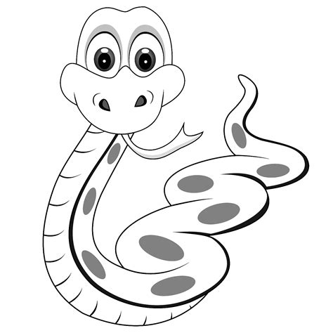 Snake coloring pages for kids