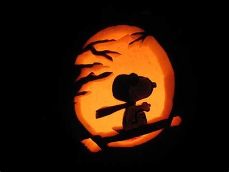 Snoopy Pumpkin Carving Stencils Design