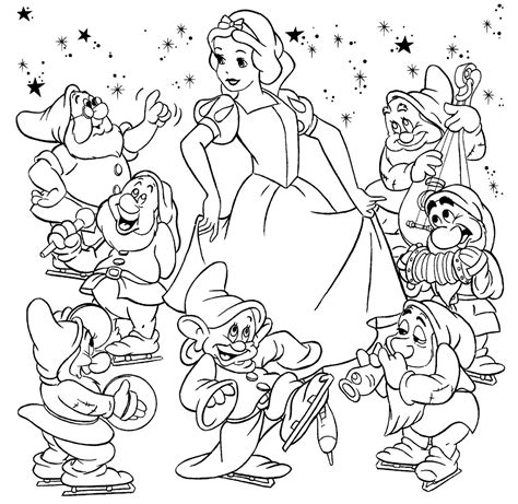 Snow White coloring pages printable gallery 5