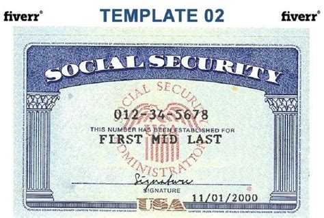 Social Security Template 4