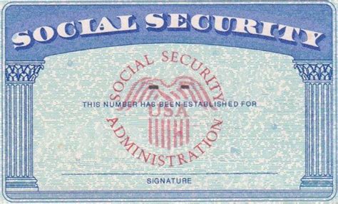 Social Security Template 6