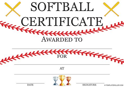 Softball Certs for Umpires