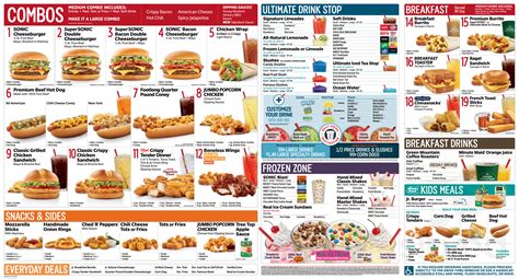 Sonic Drive-In Menu Overview