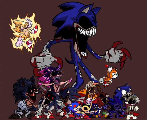 Sonic Exe Character Designs