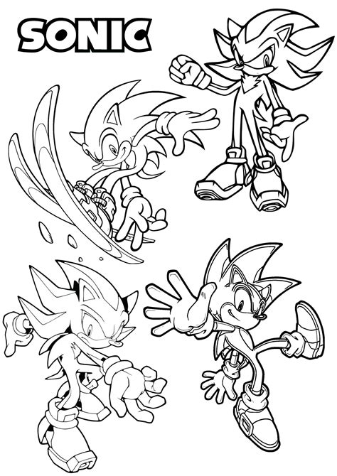 Sonic Hedgehog Characters Coloring 10