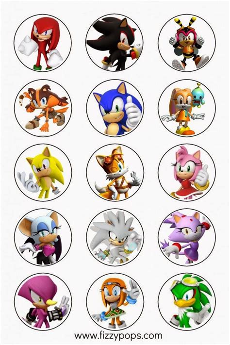 Sonic Printable Character Example 2