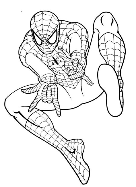 Spiderman coloring pages for kids