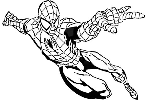 Full Body Spiderman Stencil for Art