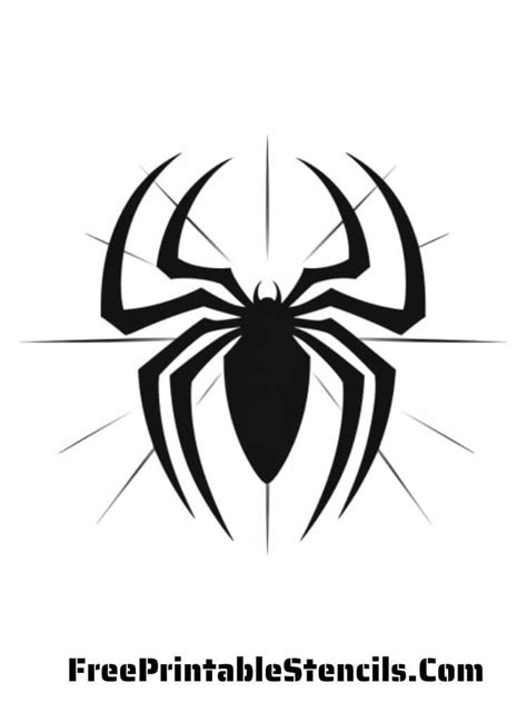 Spiderman Icon Stencil for Accessories