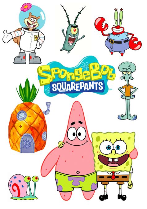 Description of Spongebob Character Toppers