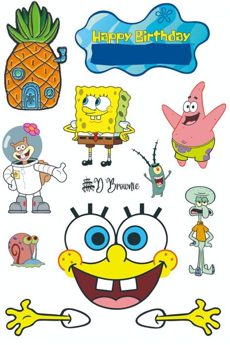 Spongebob Squarepants Toppers