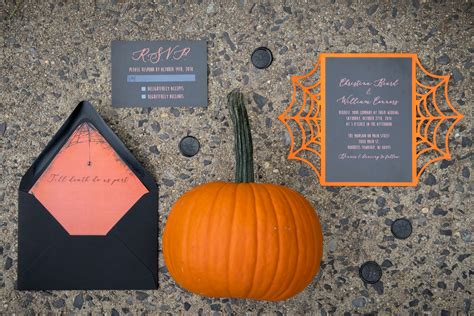 Spooky Halloween Wedding Invitations