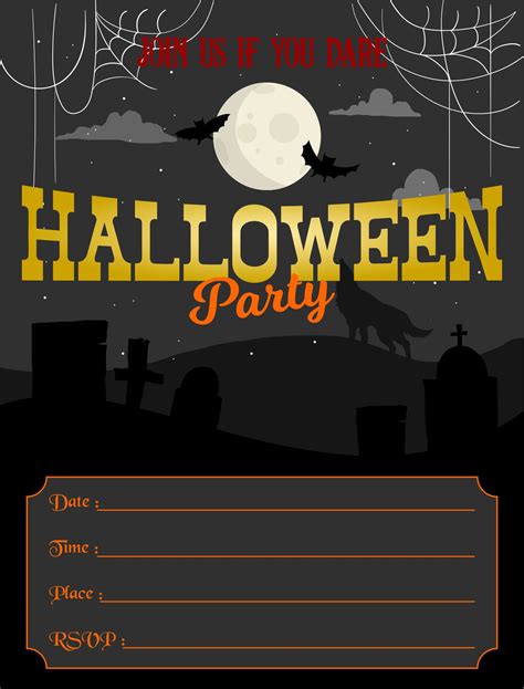 Spooky Invitation Templates