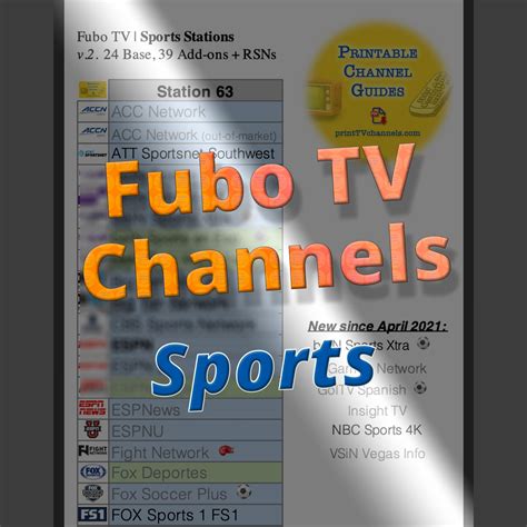 Sports Channels on Fubo