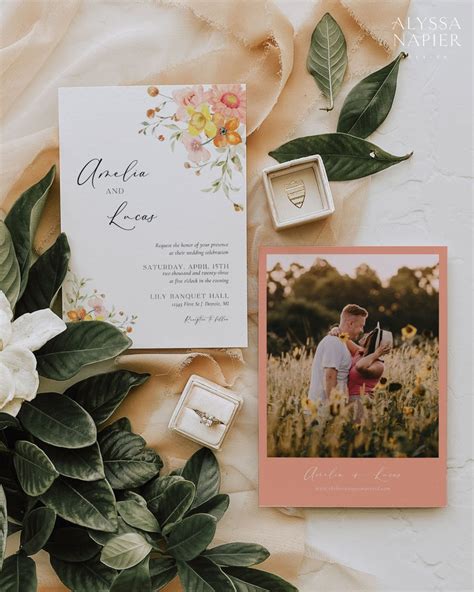 Spring Wedding Invitation Templates