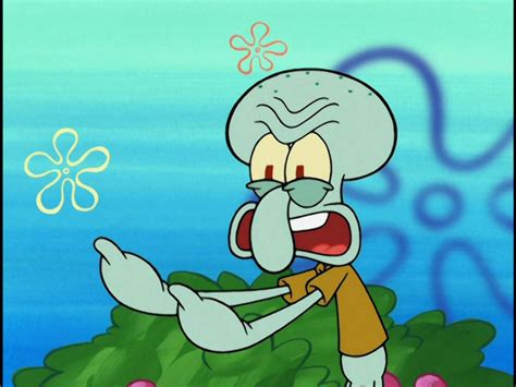 Squidward Angry Meme