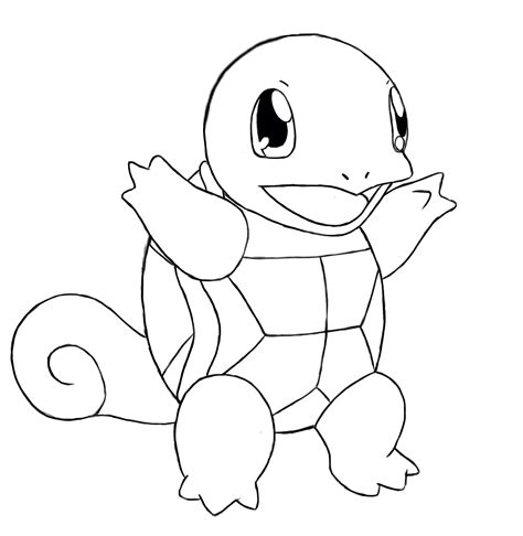 Squirtle coloring page