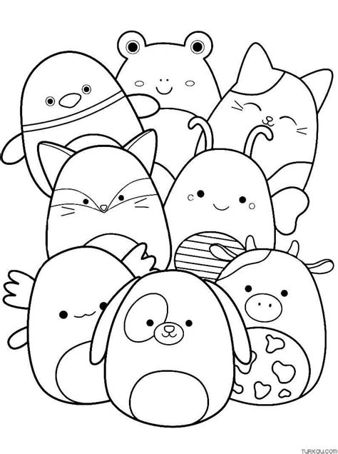 Squishmallow coloring pages for kids